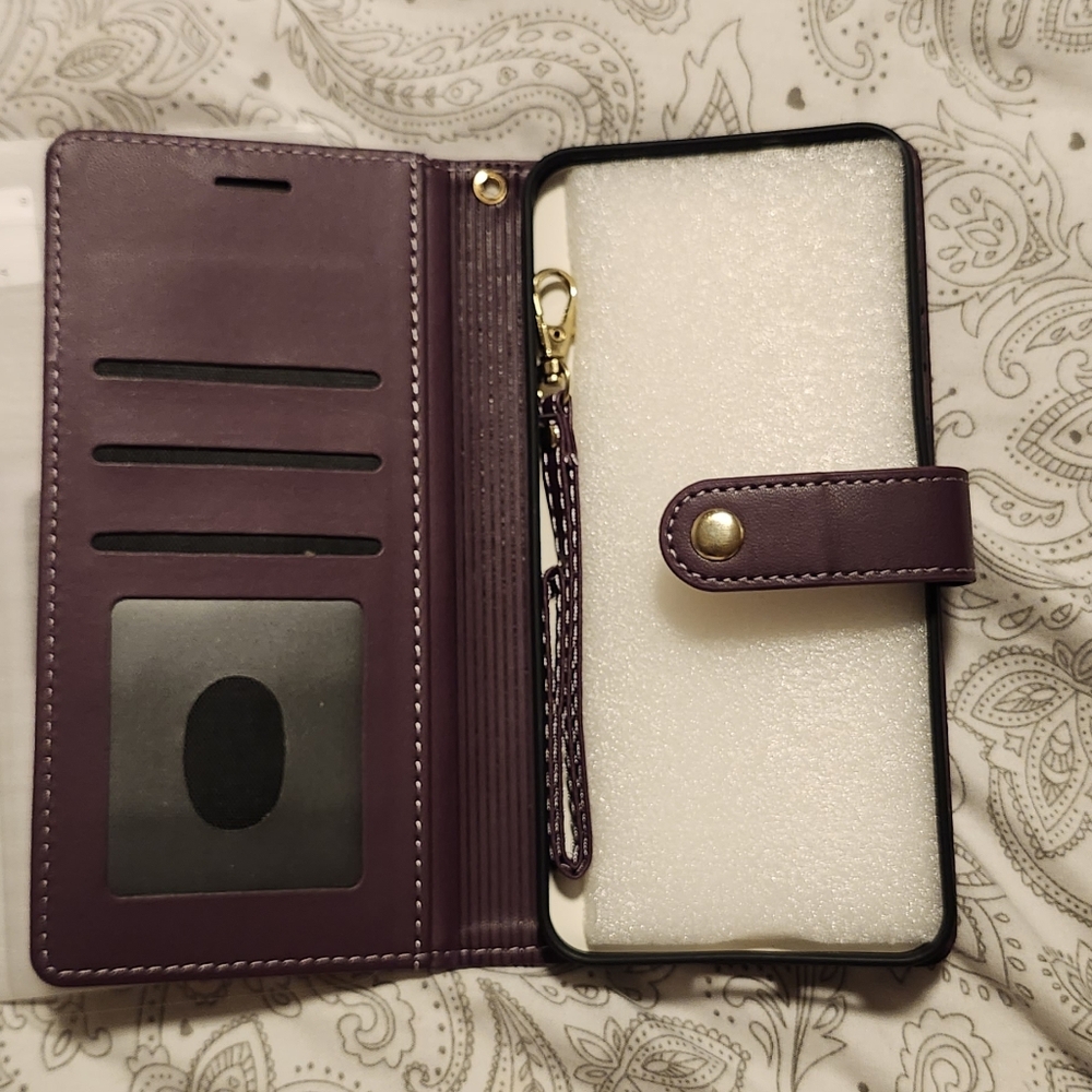 Samsung S25 FE Purple Wallet Phone Case